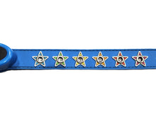 Load image into Gallery viewer, Gummi Flashing Star Dog Collar Blue