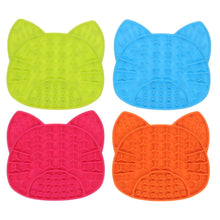 Load image into Gallery viewer, Scream Lick Enrichment Mat Suction Base - Cat Face