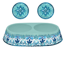 Load image into Gallery viewer, Barkley & Bella Melamine Double Dog Bowl