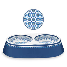 Load image into Gallery viewer, Barkley & Bella Melamine Double Dog Bowl