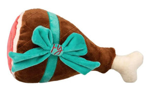 FuzzYard Christmas Dog Toy - Humongous Holiday Ham