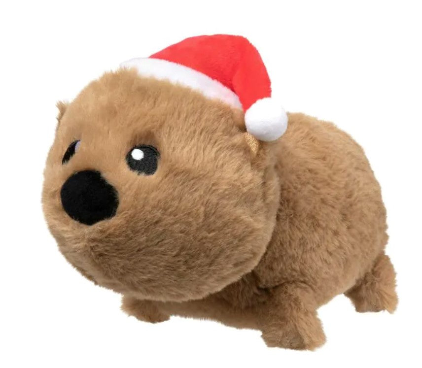 FuzzYard Christmas Dog Toy - Felix-Navidad the Wombat