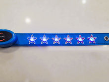 Load image into Gallery viewer, Gummi Flashing Star Dog Collar Blue
