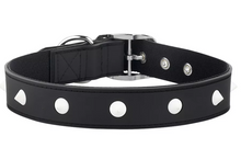 Load image into Gallery viewer, Gummi Spike Dog Collar Black
