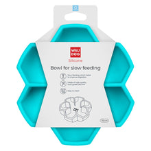 Load image into Gallery viewer, WauDog Silicone Bowl for Slow Feeding - Blue
