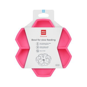 WauDog Silicone Bowl for Slow Feeding - Pink