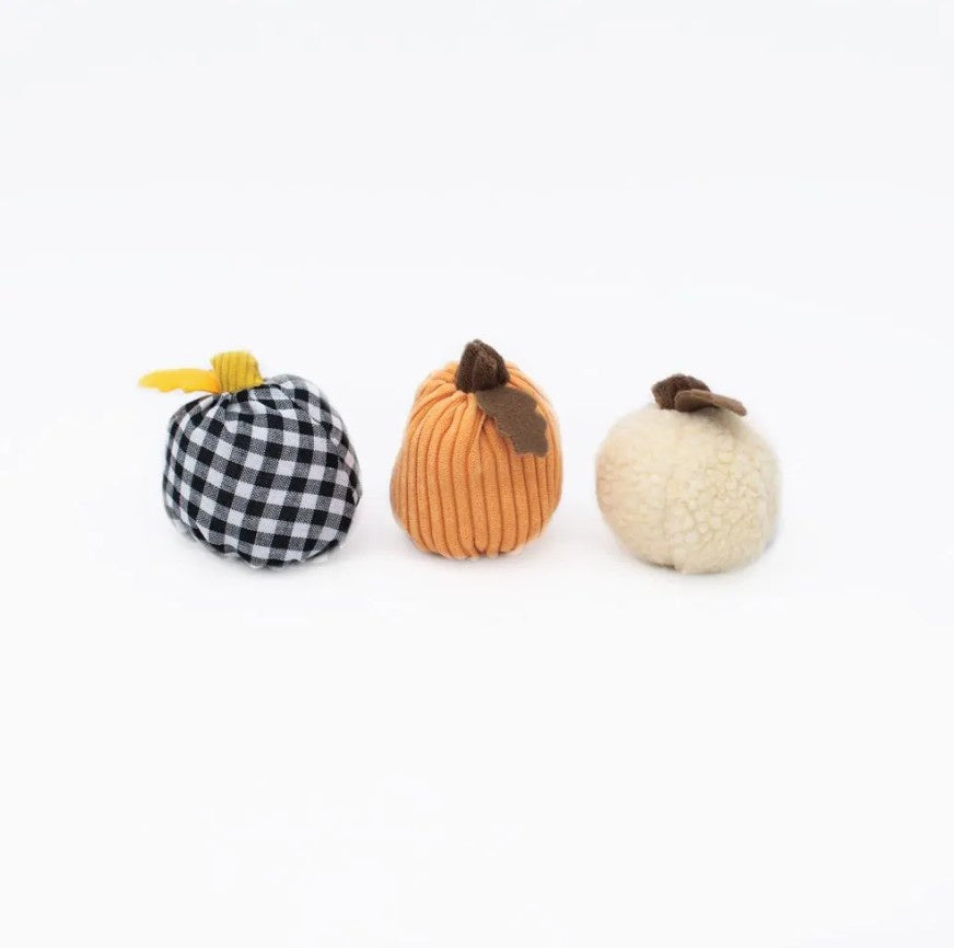 Zippy Paws Halloween Miniz 3-pack -Gourds