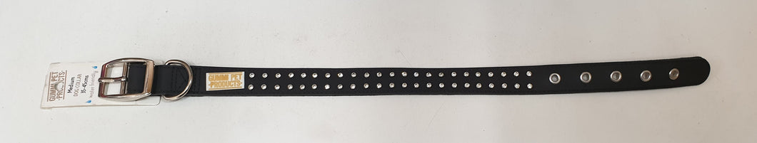 Gummi Bling Dog Collar Black