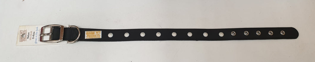 Gummi Spike Dog Collar Black