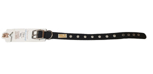 Gummi Spike Dog Collar Black