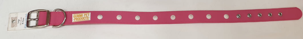 Gummi Spike Dog Collar Pink