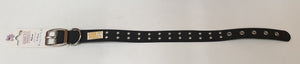 Gummi Stud Dog Collar Black