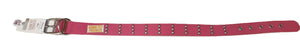 Gummi Stud Dog Collar Pink