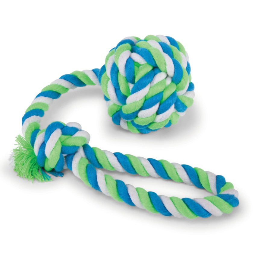 Kazoo Twisted Rope Sling Knot Ball Dog Toy