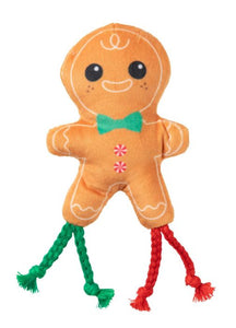 FuzzYard Plush Cat Christmas Toy - Meowlidays Gingerbread