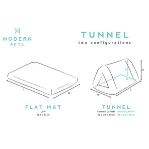 Modern Pets Cat Tunnel Convertible Mat