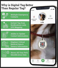 Load image into Gallery viewer, Wau Dog Smart ID  QR Pet Tag
