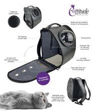 Load image into Gallery viewer, Cattitude Cat Carrier / Backpack
